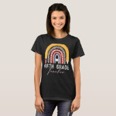 T-shirt Enseignant de 5e année Enseigner de 5e année Boho  (Devant entier)