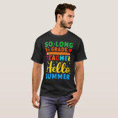 T-shirt Enseignant de 5e année Hello Enseignant d'été (Devant entier)