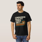 T-shirt Enseignant de compassion Égalité Science Sanité (Devant entier)