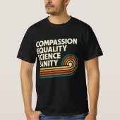 T-shirt Enseignant de compassion Égalité Science Sanité (Devant)