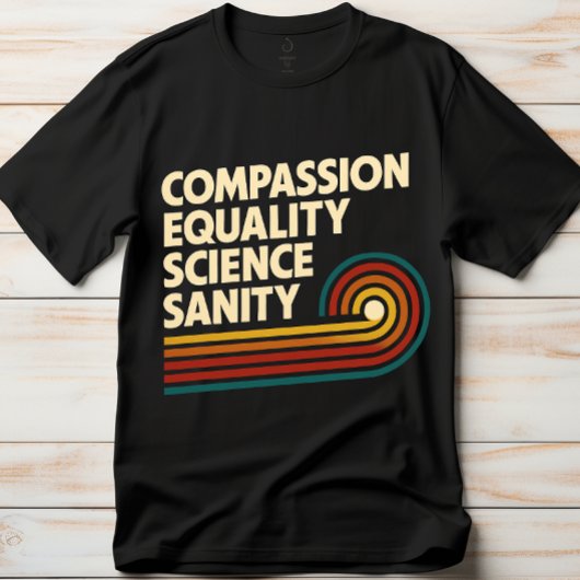 T-shirt Enseignant de compassion Égalité Science Sanité