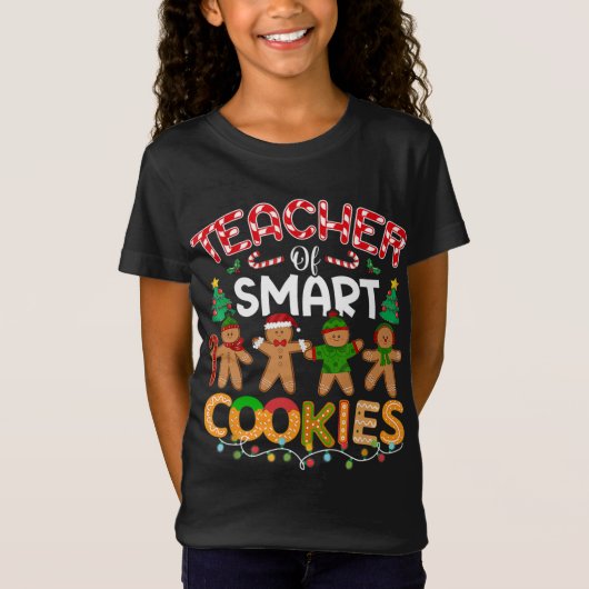 T-Shirt Enseignant De Cookies Intelligents Funny Enseignan (Devant)