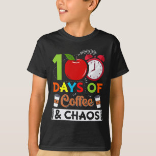 T-shirt Enseignant De Costume De Journée 100 Jours De Café