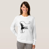 T-shirt Enseignant de danse Highland - Silhouette noire (Devant entier)
