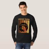 T-shirt Enseignant de garde d'enfants Afro African America (Devant entier)