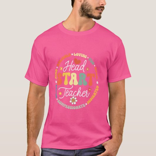T-shirt Enseignant de Head Start Équipe de scolarisation à (Devant)