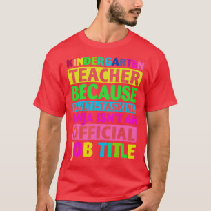 T-shirt Enseignant de jardin d'enfants 100e jour de l'écol