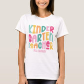 T-shirt Enseignant de jardin d'enfants Conception de texte (Devant)