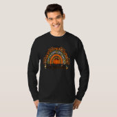 T-shirt Enseignant de jardin d'enfants Hello Fall Rainbow (Devant entier)