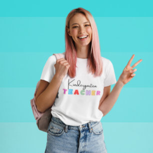 T-shirt Enseignant de jardin d'enfants Retour à l'école