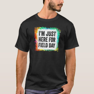 T-shirt Enseignant de la journée de terrain Rainbow Je sui
