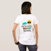 T-shirt Enseignant de l'année scolaire brillante (Dos entier)