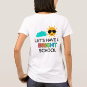 T-shirt Enseignant de l'année scolaire brillante (Dos)