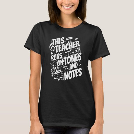 T-shirt Enseignant de l'école Enseignant de musique (Devant)