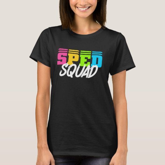 T-shirt Enseignant de l'éducation spéciale de l'équipe SPE (Devant)