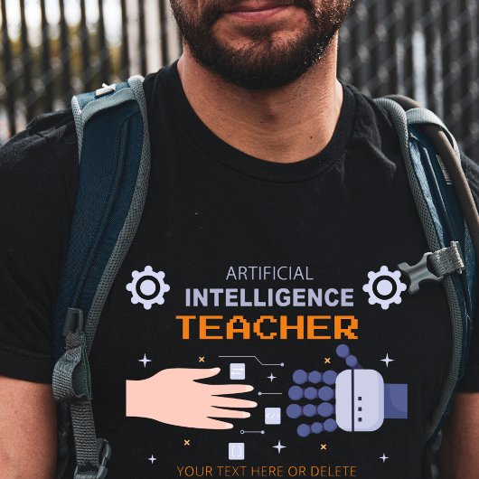 T-shirt Enseignant de l'intelligence artificielle - homme 