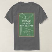 T-shirt Enseignant de mathématiques de résolution de probl (Design devant)