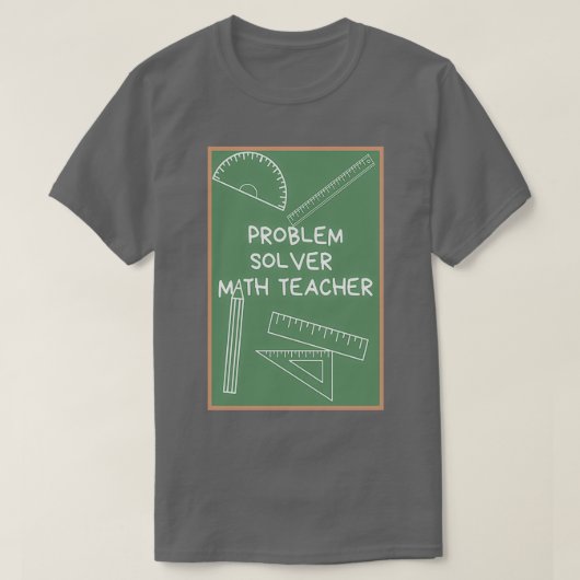 T-shirt Enseignant de mathématiques de résolution de probl (Design devant)