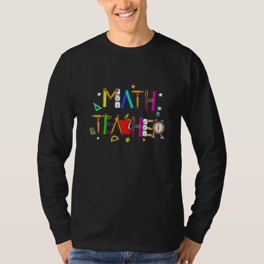 T-shirt Enseignant de mathématiques Mathématicien de calcu (Devant)