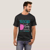 T-shirt Enseignant De Minuscules Humains Longtemps Sleeve (Devant entier)