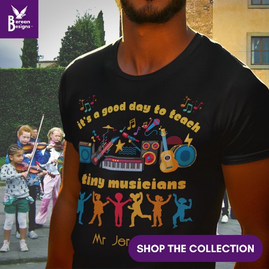 T-shirt ENSEIGNANT DE MUSIQUE Bonne journée pour enseigner