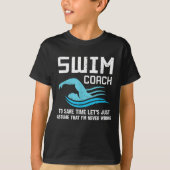 T-shirt Enseignant de natation Coach de natation (Devant)