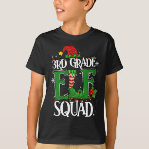 T-shirt Enseignant de Noël 3e classe Elfe Squad Jumeaux de