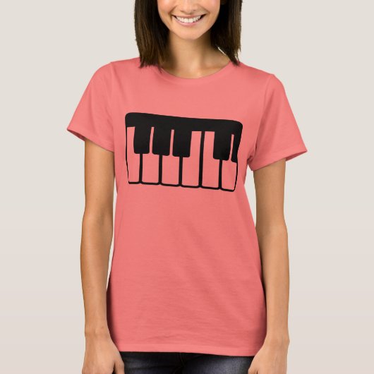 T-shirt enseignant de piano (Devant)