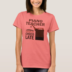 T-shirt Enseignant de piano (drôle) Chocolat