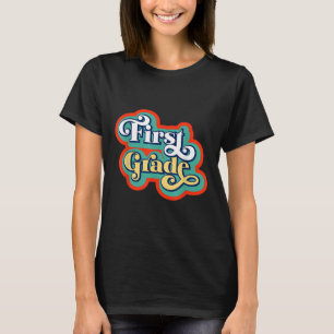 T-shirt Enseignant de première année et étudiant Retour au