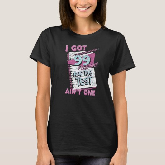 T-shirt Enseignant de test d'examen (Devant)