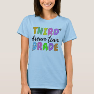 T-shirt Enseignant De Troisième Année, Retour À L'École, É