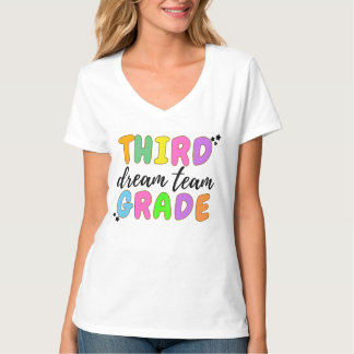 T-shirt Enseignant De Troisième Année, Retour À L'École, É