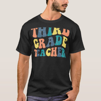 T-shirt Enseignant De Troisième Année Super Premier Jour D