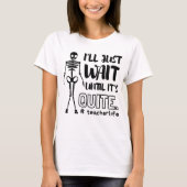 T-shirt Enseignant d'Halloween Enseignant d'automne (Devant)