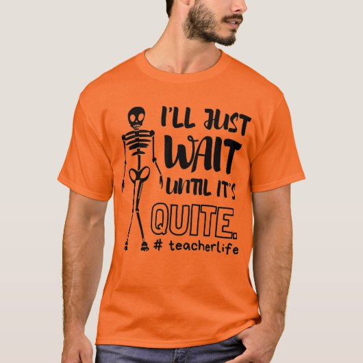 T-shirt Enseignant d'Halloween Enseignant d'automne (Devant)