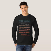 T-shirt Enseignant drôle de Yoga (Devant entier)