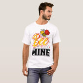 T-shirt Enseignant du coeur de la mine d'abeilles (Devant entier)