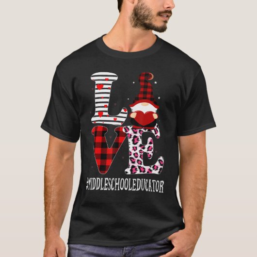 T-shirt Enseignant du collège Aimer Leopard Appréciation V (Devant)