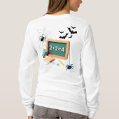 T-shirt Enseignant éffrayant en mathématiques (Dos)