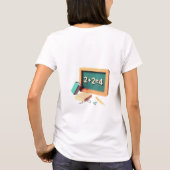 T-shirt Enseignant éffrayant en mathématiques (Dos)