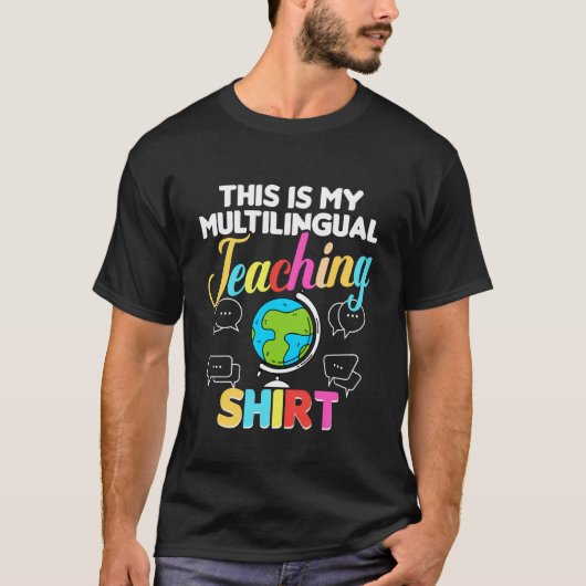 T-shirt Enseignant ELE Anglais Langue Seconde Multilingue (Devant)
