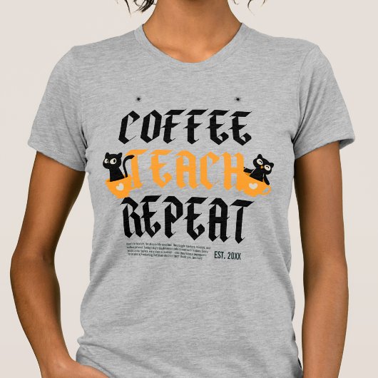 T-shirt Enseignant Élémentaire De L'année Citations D'ense