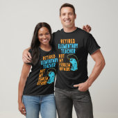 T-shirt Enseignant Élémentaire Retraité Pêche Retraite (Unisexe)