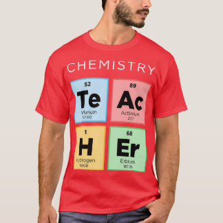 T-shirt Enseignant en chimie Tableau périodique des élémen