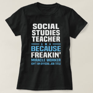 T-shirt Enseignant en études sociales