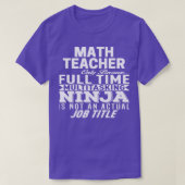 T-shirt Enseignant en mathématiques 3 (Design devant)