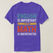 T-shirt Enseignant en mathématiques amusant2 (Design devant)