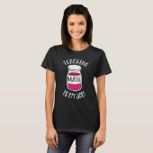 T-shirt Enseignant en mathématiques Les mathématiques est  (Devant entier)