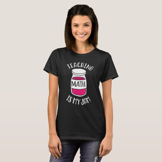 T-shirt Enseignant en mathématiques Les mathématiques est  (Devant entier)